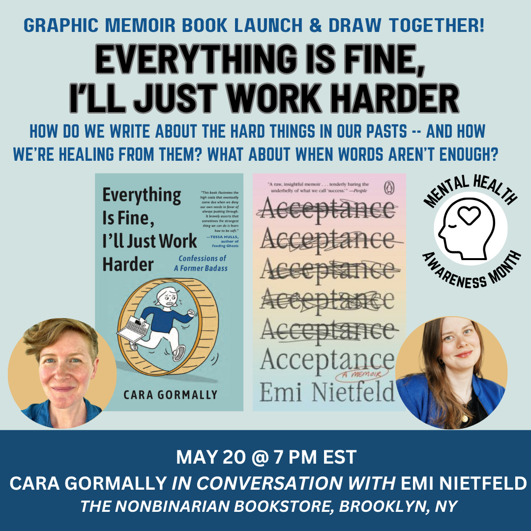 book launch at The Nonbinarian bookstore in Brooklyn, NY