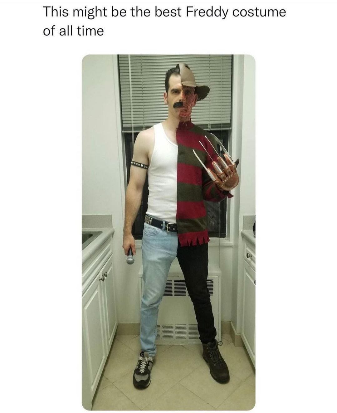May be an image of 1 person, hat and text