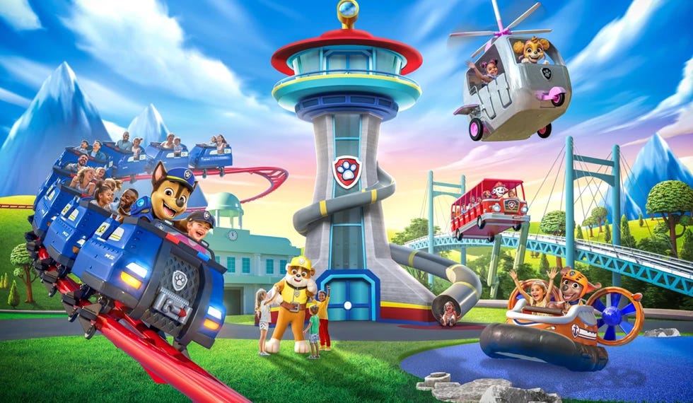 Paw Patrol land at Chessington World of Adventures concept art
