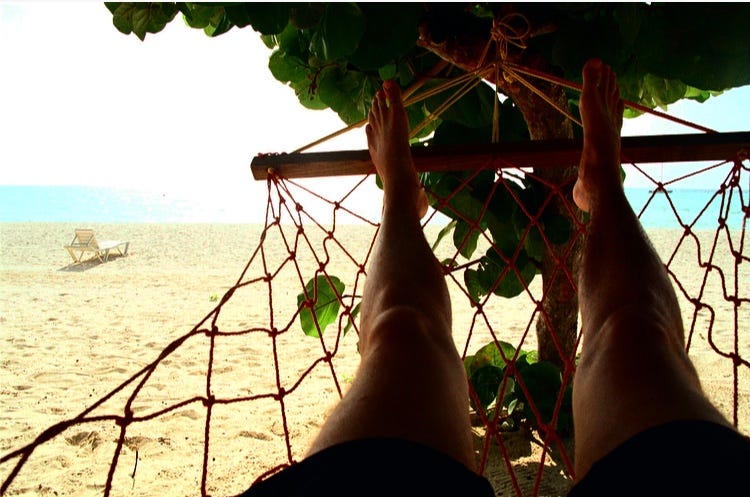 Jamaika, Karibik, Strand, Hängematte Jamaika, Karibik, Strand, Hängematte