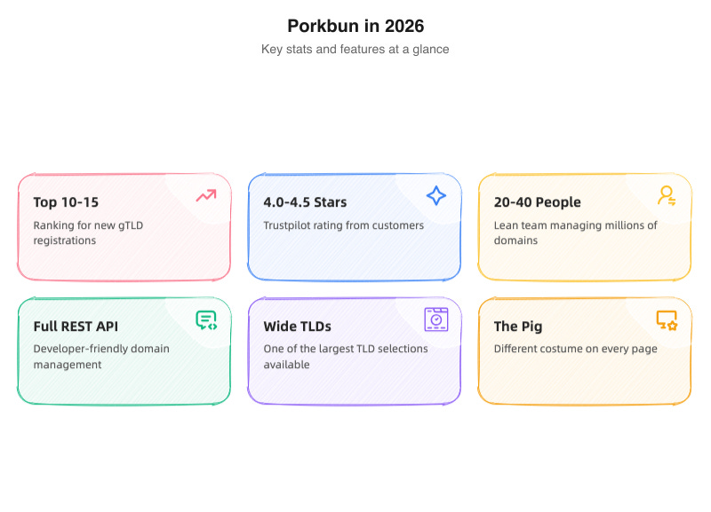Porkbun in 2026: Key stats and features