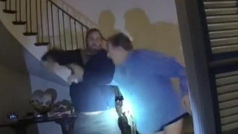 Imagery of recent political violence moments in the US