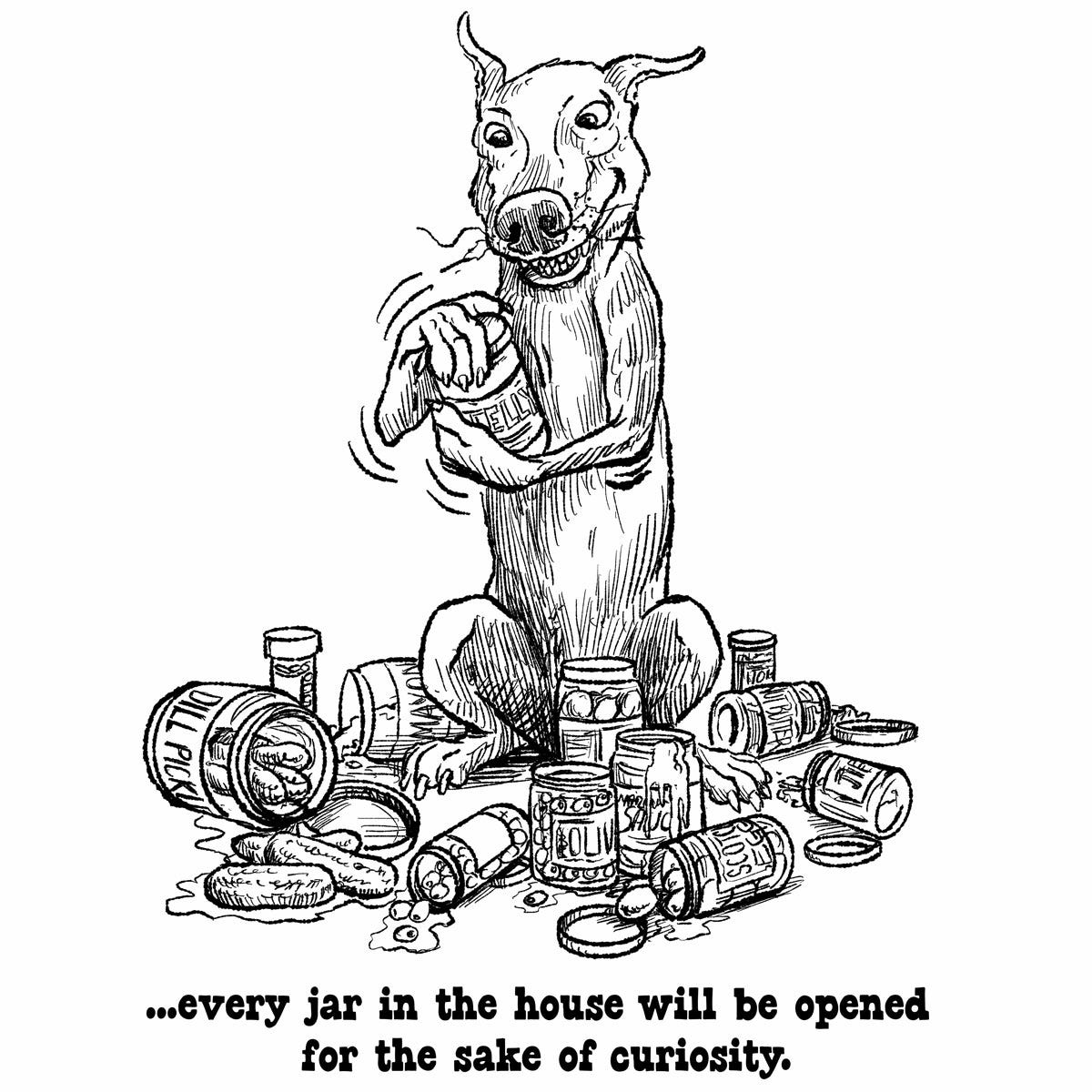 If Dogs Had thumbs comic by E.R. Flynn, panel 3 If Dogs Had thumbs comic by E.R. Flynn, panel 3