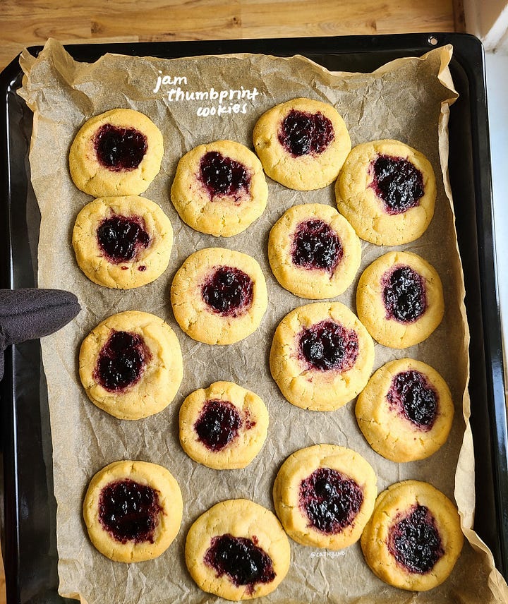 jam thumbprint cookies