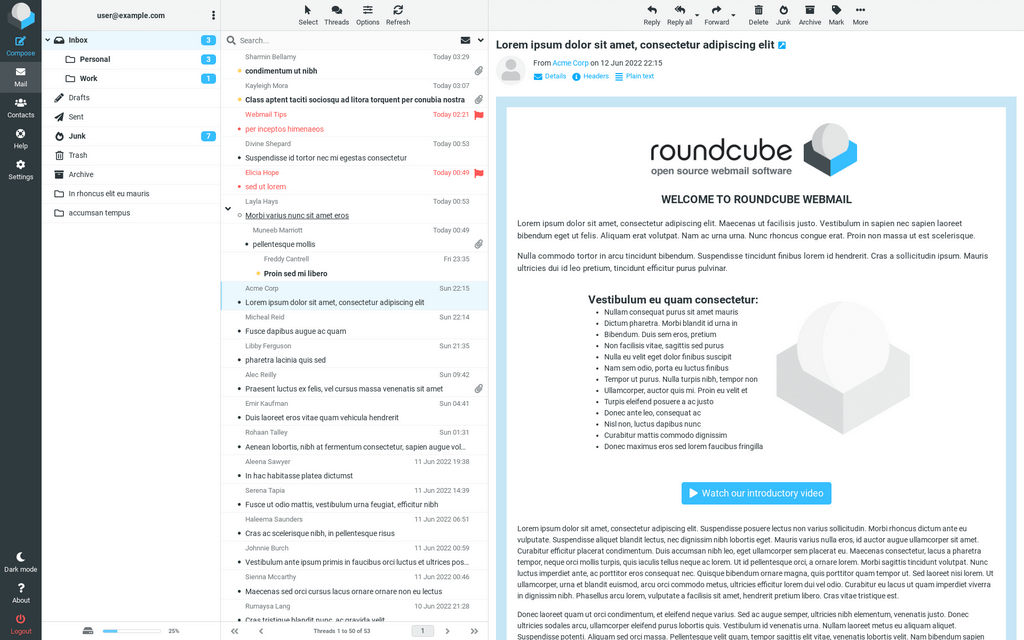 Roundcube: An Open-Source Webmail Solution