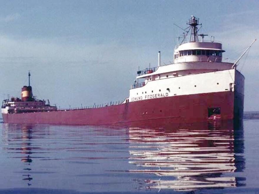 Listen to radio transmission on the night of the Edmund Fitzgerald's sinking