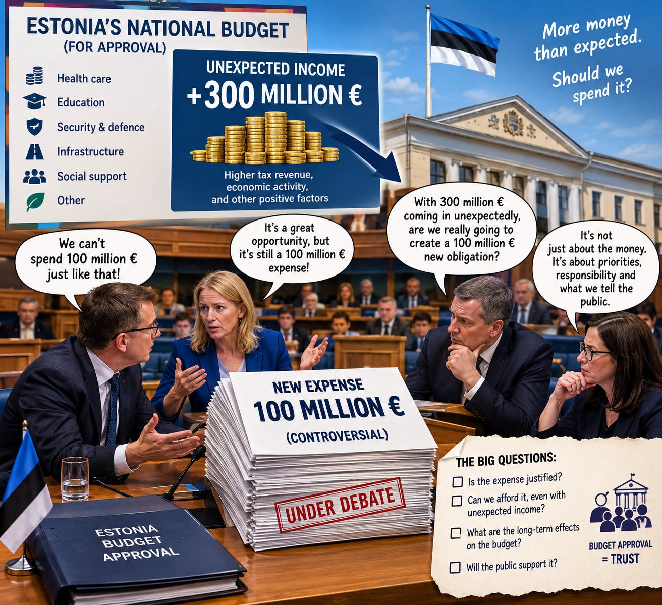 The Ultimate Budget Hypocrisy: Why the Government Calls €100 Million for Healthcare "Irresponsible" While Secretly Swimming in Inflation Cash!