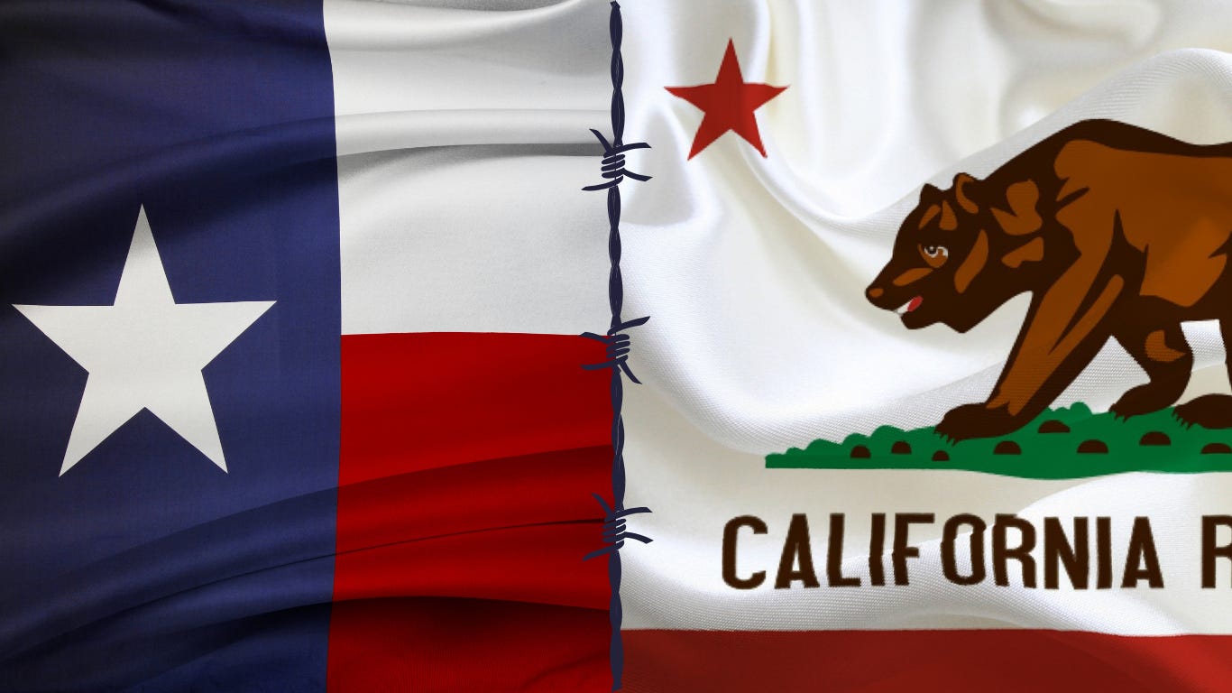 Texas vs. California