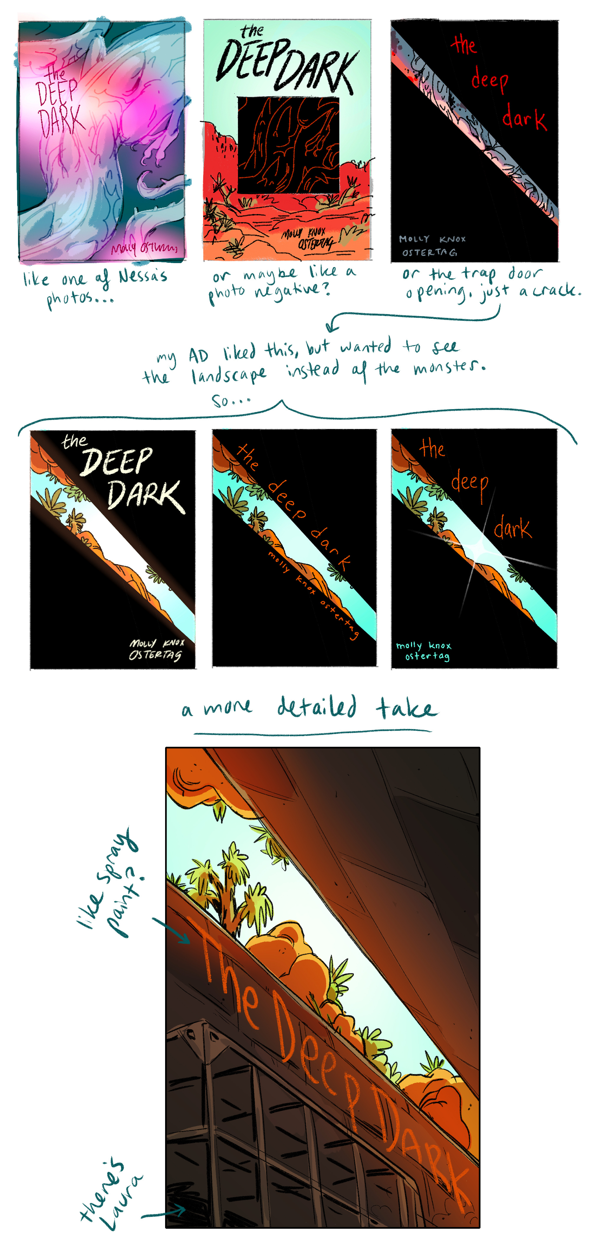 THE DEEP DARK cover! - by Lee Knox Ostertag