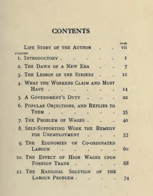 Page de sommaire de The Revolt of Democracy (les titres figurent, traduits, en légende) Page de sommaire de The Revolt of Democracy (les titres figurent, traduits, en légende)