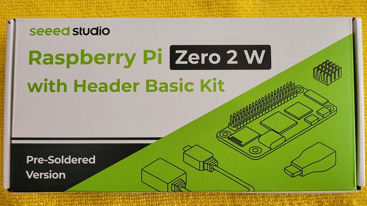 RPi and case boxes and contents