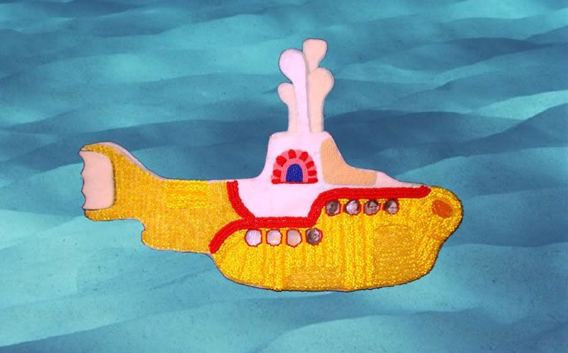 Beaded Beatles Yellow Submarine Let it Be Universe Underwater Lone Beader seed beads bead embroidery