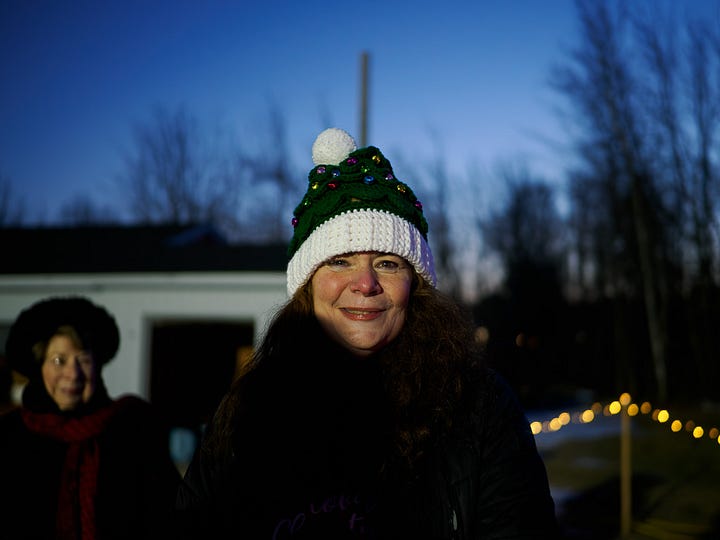 Attendees at Tree Lighting