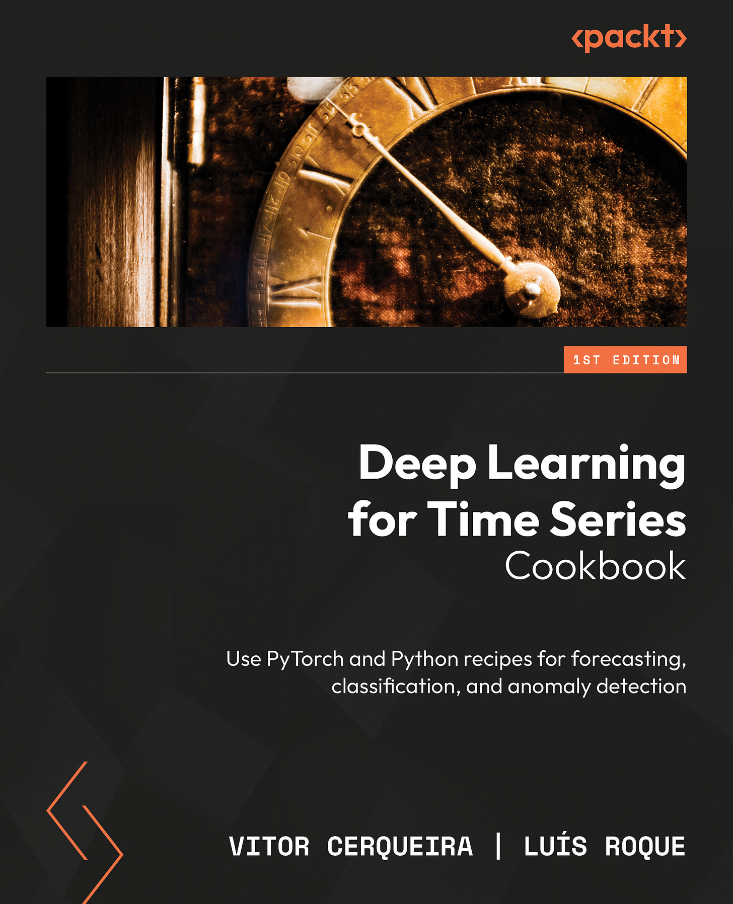 Deep Learning for Time Series Cookbook, Published by Packt, Book Cover Deep Learning for Time Series Cookbook, Published by Packt, Book Cover