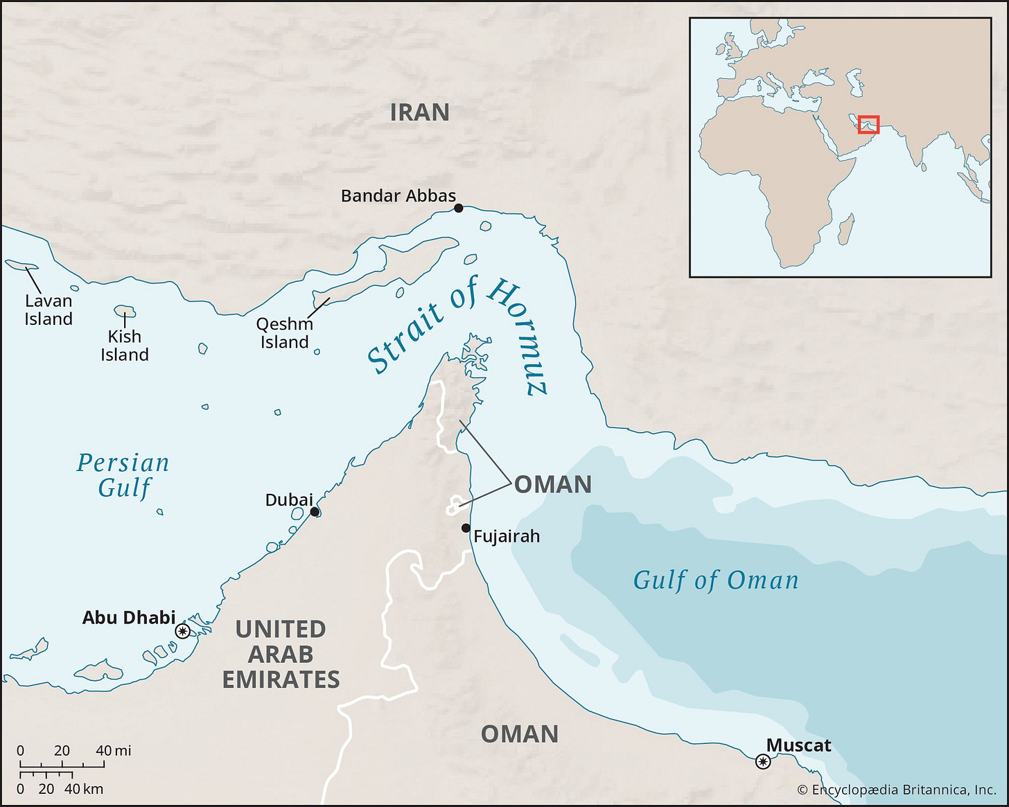 Strait of Hormuz | Map, Importance, Conflict and Closure ...