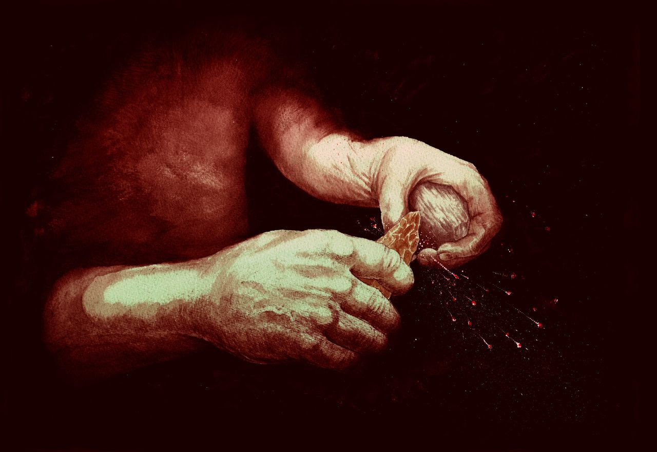 Mastery of fire is thought to be a pivotal part of human evolution, catalyzing big brains and social behavior. (Craig Williams/Trustees of the British Museum)