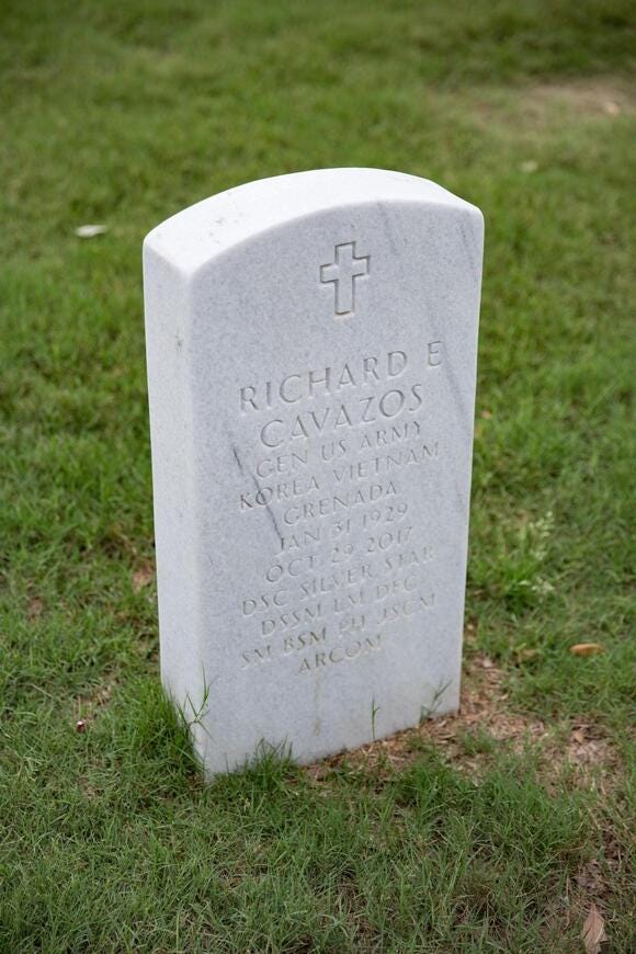 Gravesite of General Richard Cavazos Gravesite of General Richard Cavazos