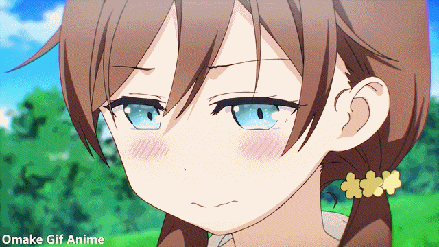 Omake Gif Anime - One Room - Episode 12 [END] - Moka at the Door