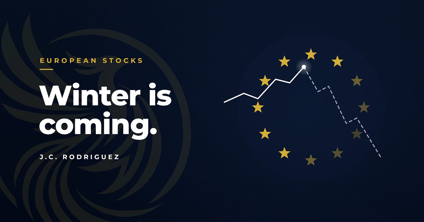 Winter is coming for European stocks