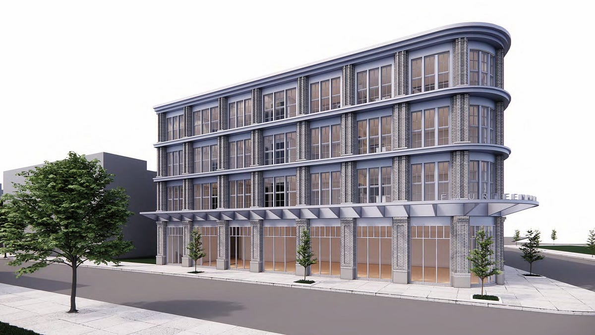 Rendering of 1400-10 Frankford Ave — UPDATE: New Renderings, More Units for 1400 Frankford Ave. in Fishtown