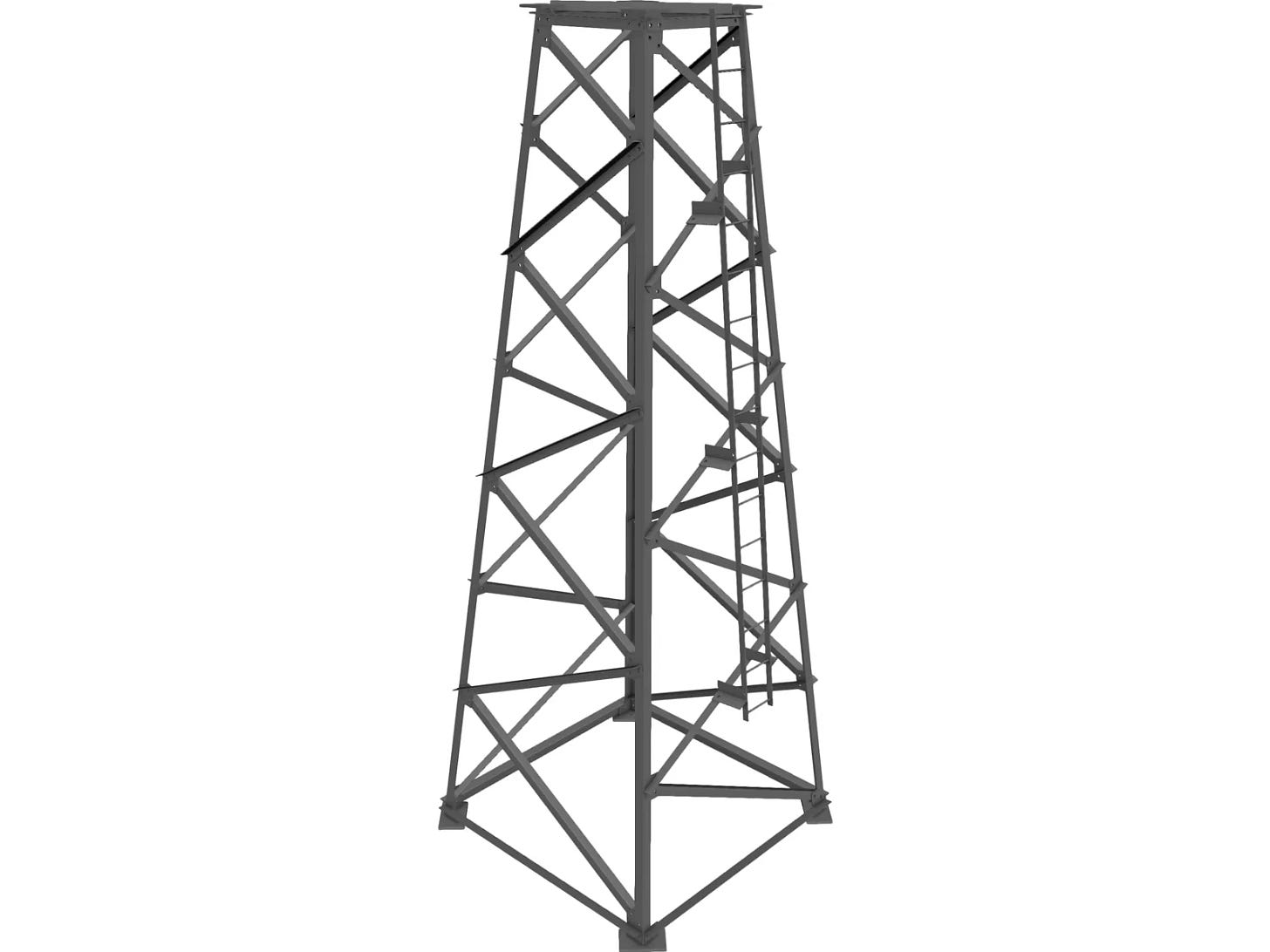 Tower Structure 3D Model Tower Structure 3D Model