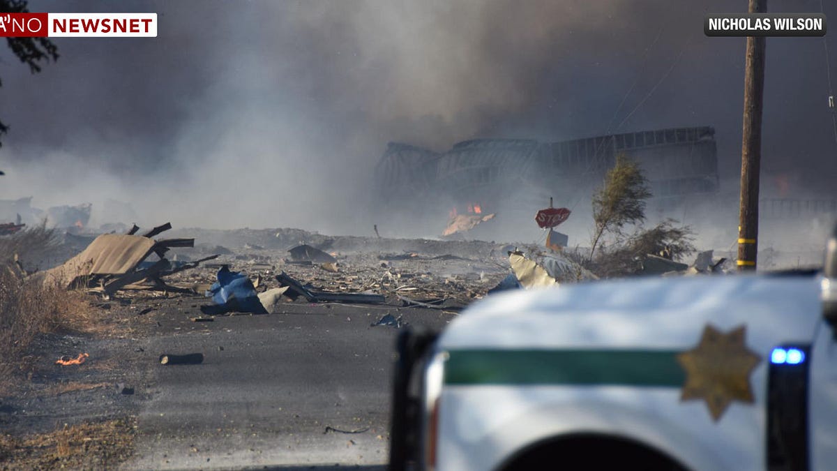 Seven people missing after fireworks warehouse explosion in Esparto