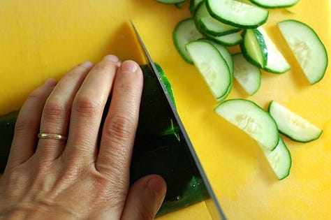Asian-inspired cucumber salad by Eve Fox, The Garden of Eating blog, copyright 2025. All rights reserved.