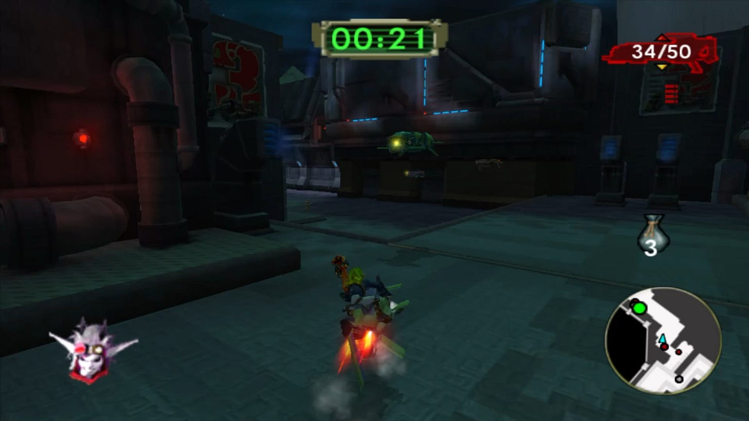Been enjoying Jak II after not playing it for a decade, but sometimes  silliness happens