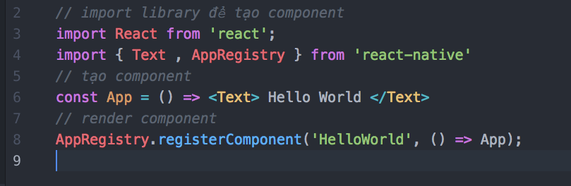 thành quả Hello World