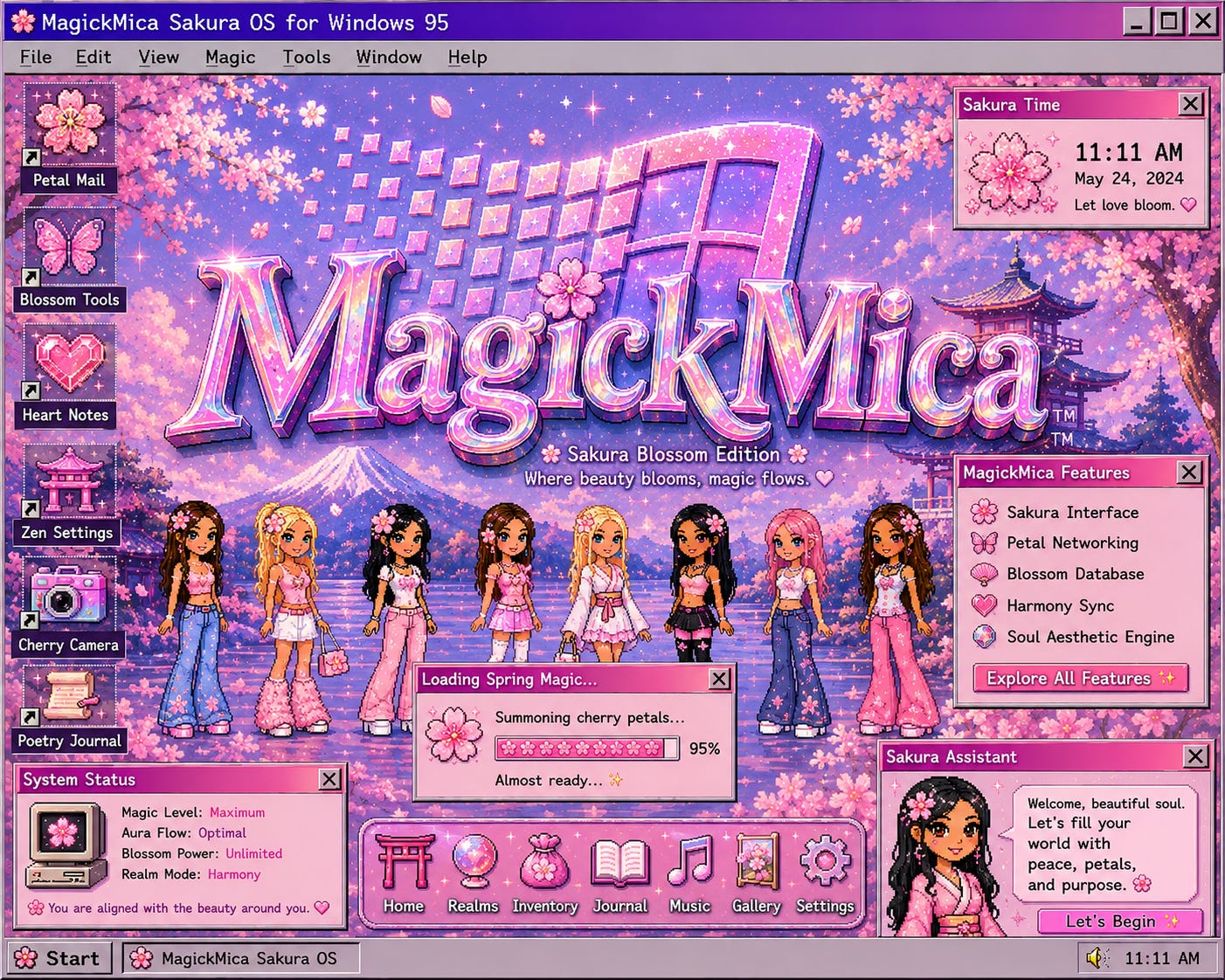 Sakura OS for Windows 95