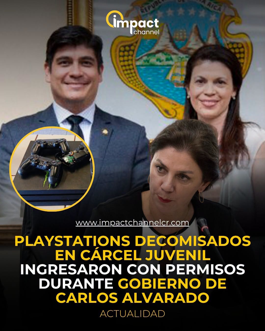Puede ser una imagen de una o varias personas y texto que dice "Cimpact channel www.impactchannelcr.com PLAYSTATIONS DECOMISADOS EN CÁRCEL JUVENIL INGRESARON CON PERMISOS DURANTE GOBIERNO DE CARLOS ALVARADO ACTUALIDAD" Puede ser una imagen de una o varias personas y texto que dice "Cimpact channel www.impactchannelcr.com PLAYSTATIONS DECOMISADOS EN CÁRCEL JUVENIL INGRESARON CON PERMISOS DURANTE GOBIERNO DE CARLOS ALVARADO ACTUALIDAD"