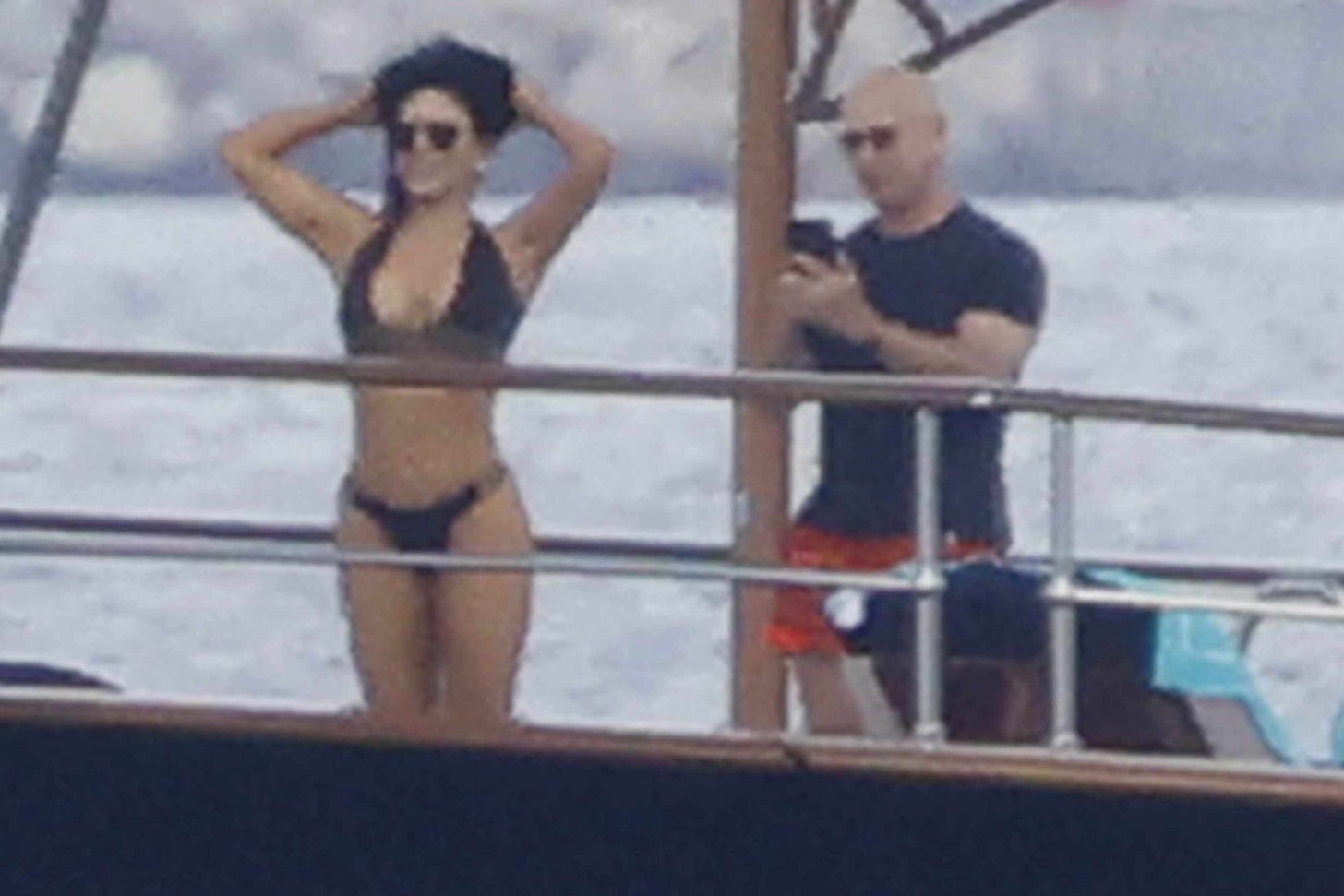 Jeff Bezos Seen Snapping Bikini Photos of Fiancée Lauren Sánchez on Yacht
