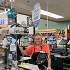 Final hugs for Pixie at Pacific Market