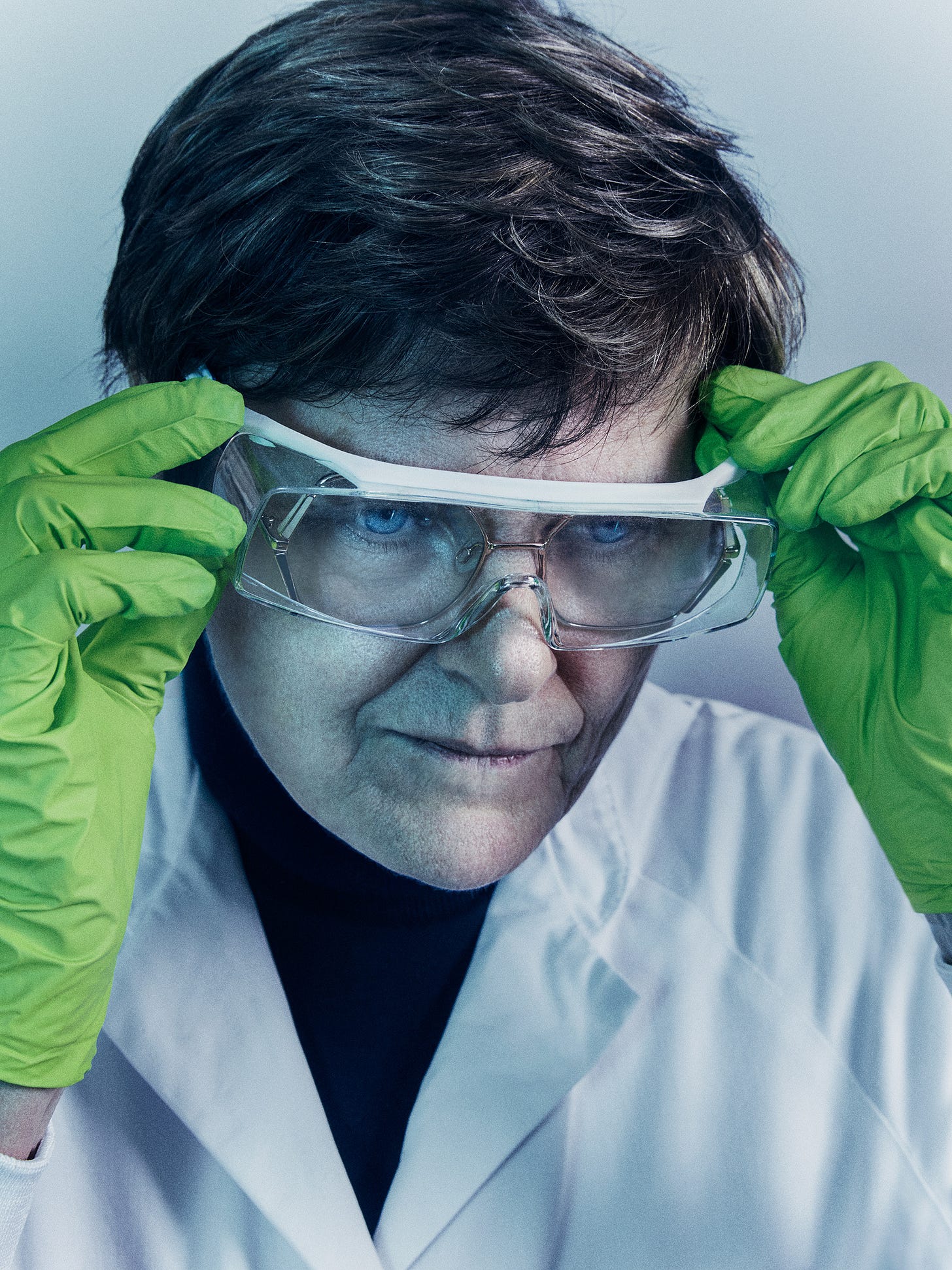 In 2021 TIME named <storng>Katalin Kariko</storng> and Drew Weissman among other vaccine scientists as the "Heroes of the Year"<storng>.</storng> (Mattia Balsamini for TIME)