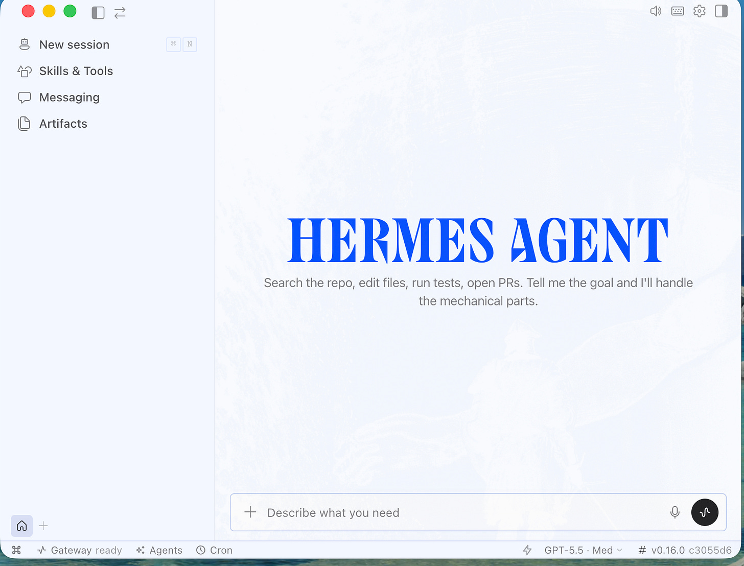 Hermes Main Interface Hermes Main Interface