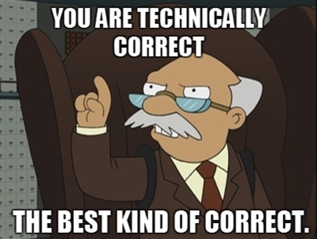 Futurama meme technically correct