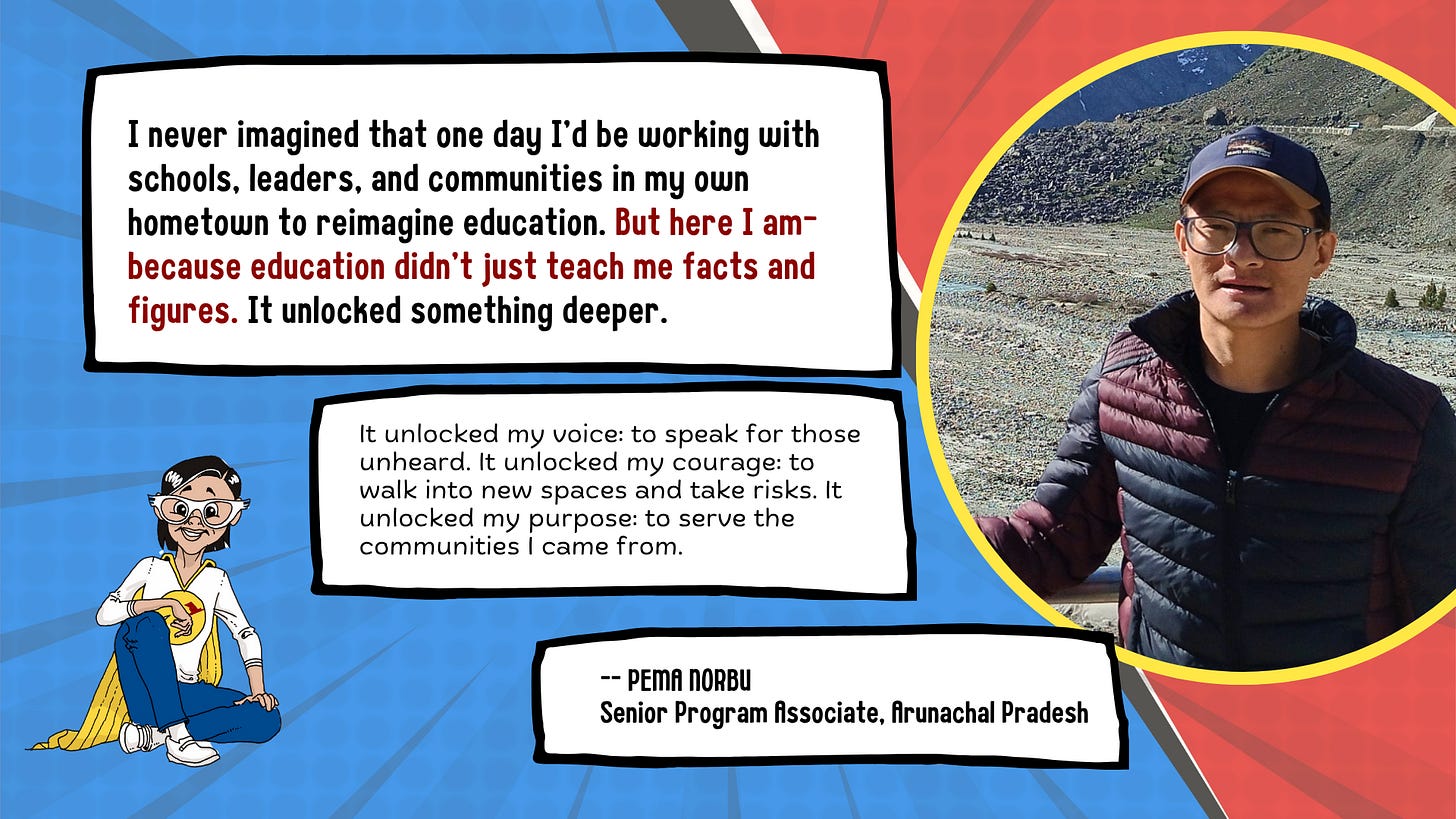 Pema Norbu's experience of education unlocking superpowers