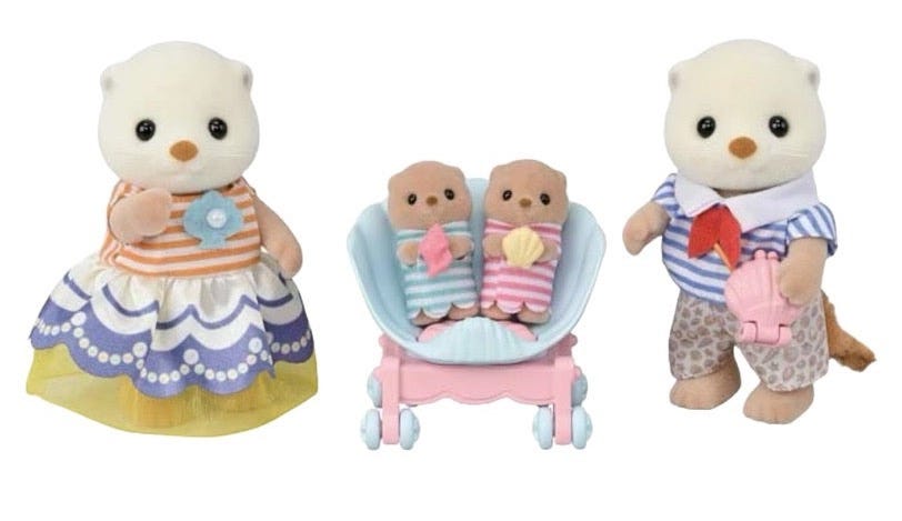 Sylvanian Families · Sea Otter Family with Shells | Acorn Toy Shop