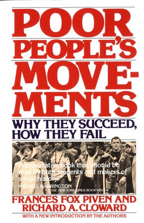 Poor People's Movements by Frances Fox Piven, Richard Cloward:  9780394726977 | PenguinRandomHouse.com: Books