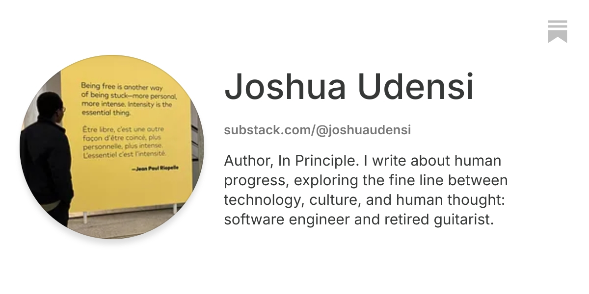 Joshua Udensi | Substack