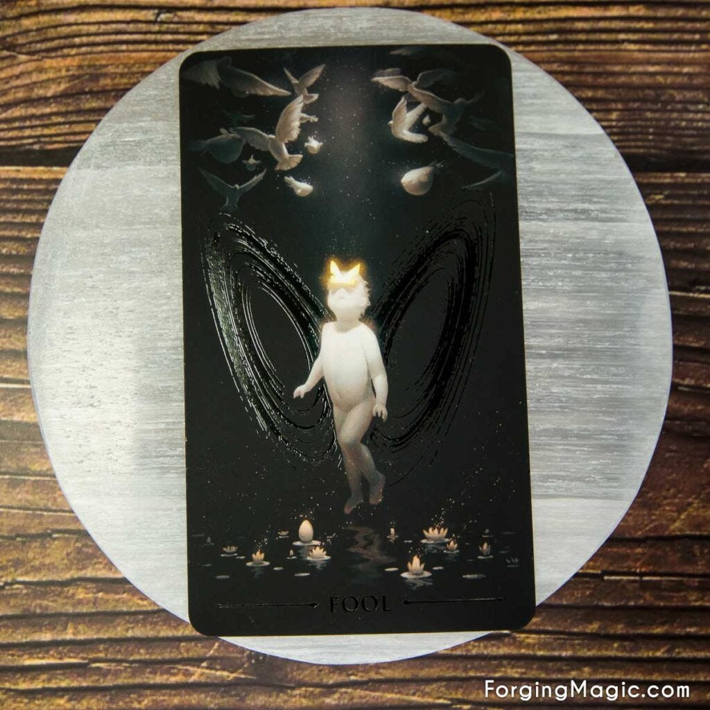 The Fool Card from True Black Tarot
