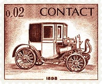 LeapLetter site navigation buttons done in the style of antique stamps. About, Contact, Newsletter, Blog, et cetera