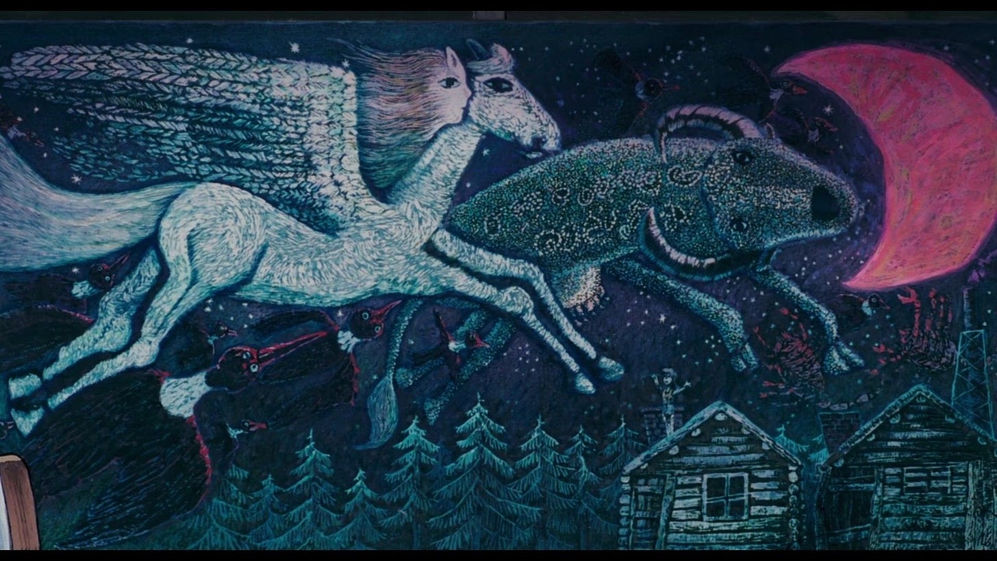 Print of the Painting "The Ship Flying Over the Rainbow" from Kiki's  Delivery Service : r/ghibli