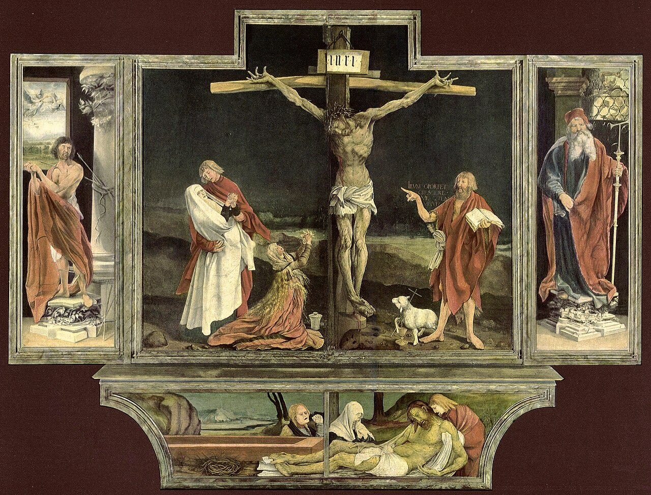 Grunewald Isenheim crucifixion Grunewald Isenheim crucifixion