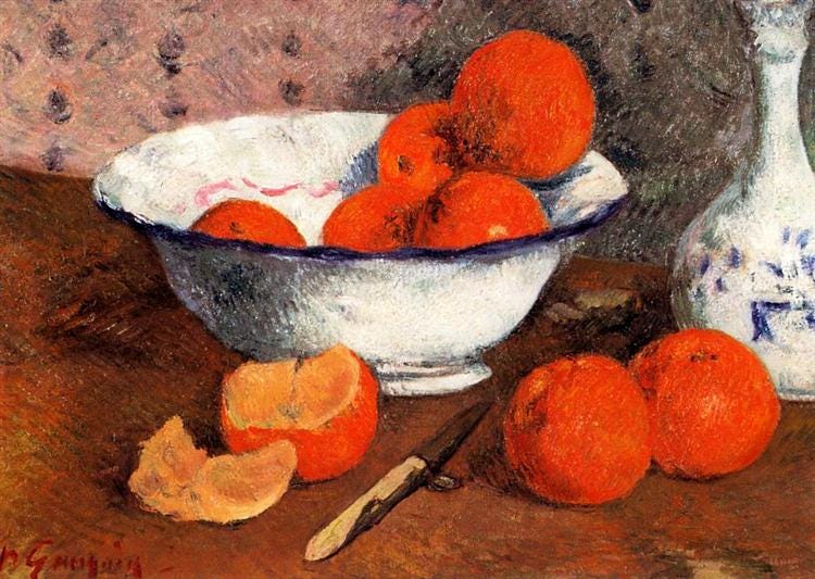 Still life with Oranges, 1881 - Paul Gauguin