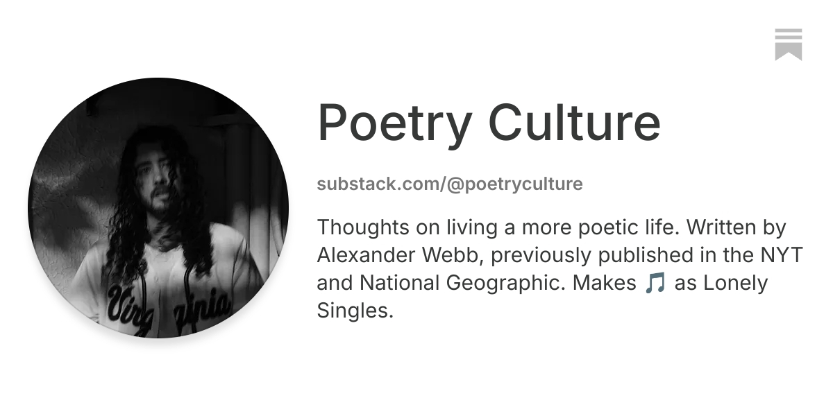 Poetry Culture | Substack