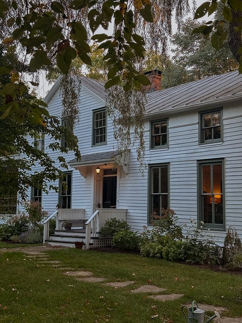 Old farmhouse hudson valley painted windows farrow & ball green smoke