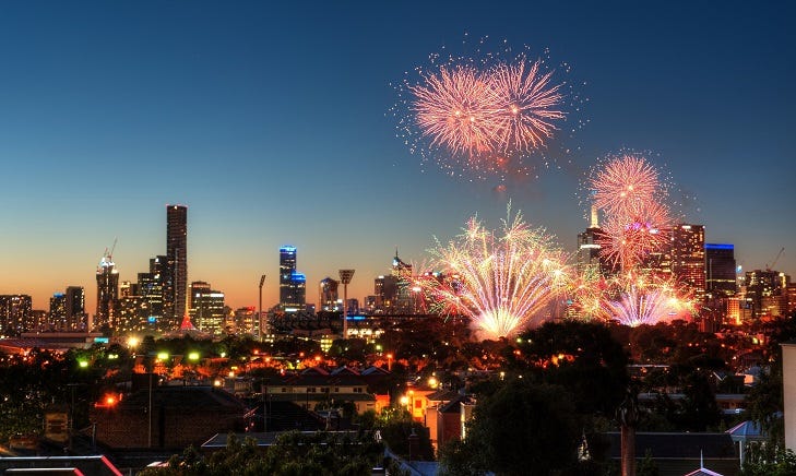 New Year fireworks, Melbourne 2014 New Year fireworks, Melbourne 2014