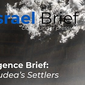 The Long Brief: Judea's Settlers