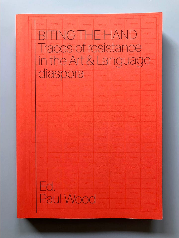 Front and back covers of ‘Biting the hand’